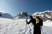 In Cabianca (2601 m.) ancora con molta neve, salendo dal canalino e scendendo dalla via normale il 25 aprile 2010 - FOTOGALLERY